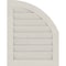 Ekena Millwork Quarter Round Top Left Primed, Non-Functional, Pine Gable Vent w/ Decorative Face Frame, 10"W x 28"H GVWQL10X2802SDPPI - alternate 4